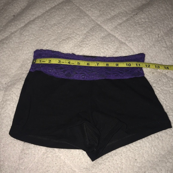 Purple Lace Dance Shorts - Picture 3 of 7